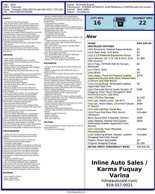 2015 Chevrolet Silverado 1500 LTZ