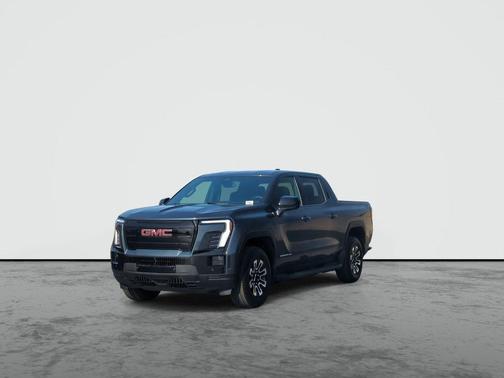 Deep Ocean Metallic 2026 GMC Sierra EV Standard Range Elevation