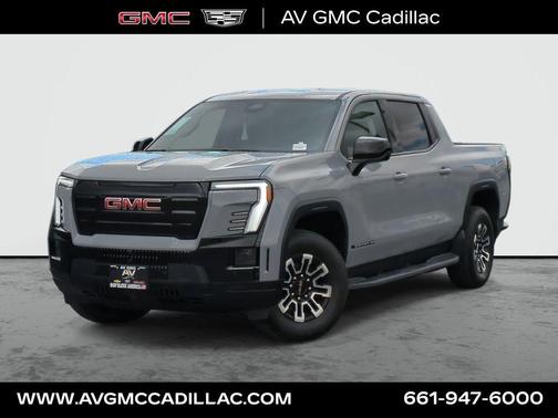 Thunderstorm Gray 2026 GMC Sierra EV Extended Range Elevation