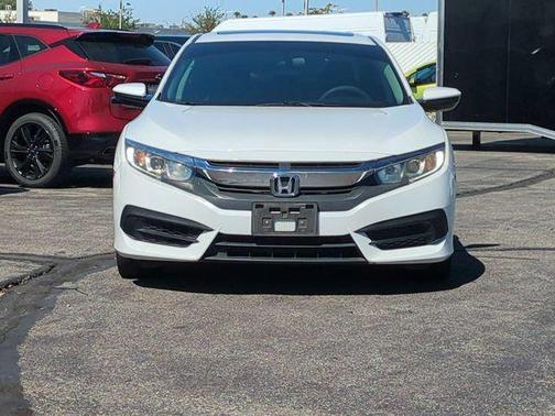 White 2017 Honda Civic EX