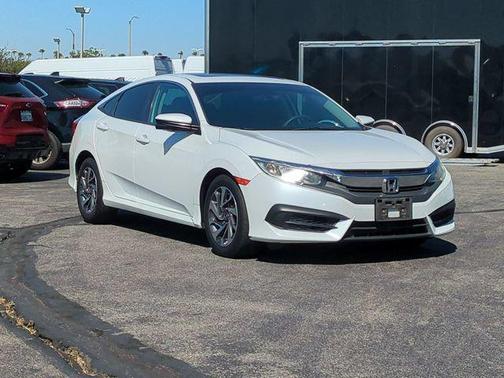 White 2017 Honda Civic EX