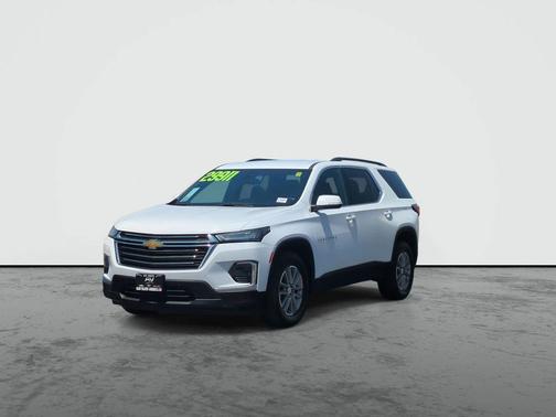 Summit White 2023 Chevrolet Traverse LT Cloth