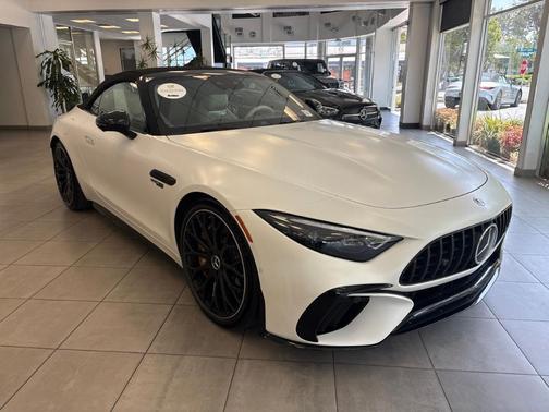 Moonlight White 2022 Mercedes-Benz AMG SL 63 Base