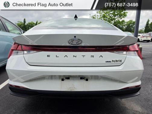Lunar White 2023 Hyundai ELANTRA HEV Blue