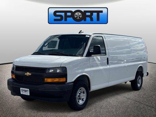 Summit White 2025 Chevrolet Express 3500 RWD 3500 Extended Wheelbase WT