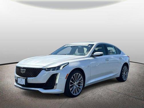 Crystal White Tricoat 2024 Cadillac CT5 Premium Luxury