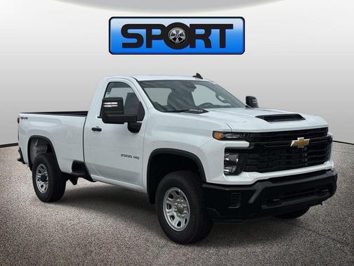 Summit White 2026 Chevrolet Silverado 2500 Regular Cab, Long Bed, WT, 4WD