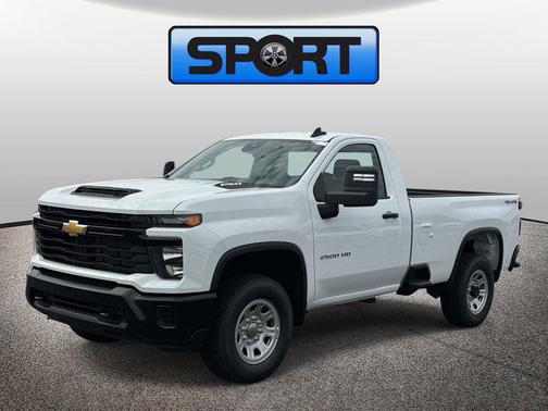 Summit White 2026 Chevrolet Silverado 2500 Regular Cab, Long Bed, WT, 4WD