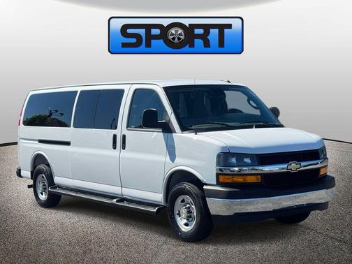 Summit White 2025 Chevrolet Express 3500 RWD 3500 Extended Wheelbase LT