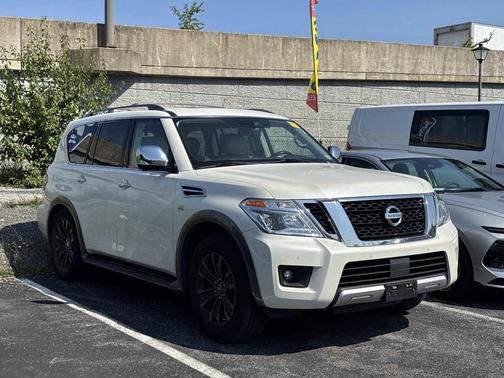 Pearl White 2018 Nissan Armada Platinum