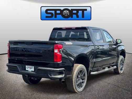 Black 2026 Chevrolet Silverado 1500 Custom Trail Boss