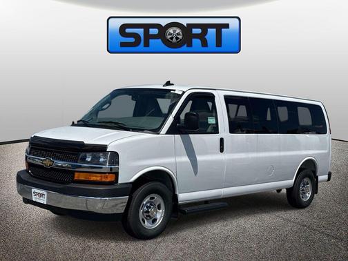 Summit White 2026 Chevrolet Express 3500 3500 Extended Wheelbase, LS, RWD