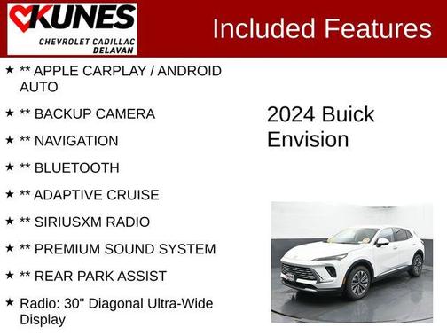 Summit White 2024 Buick Envision Preferred