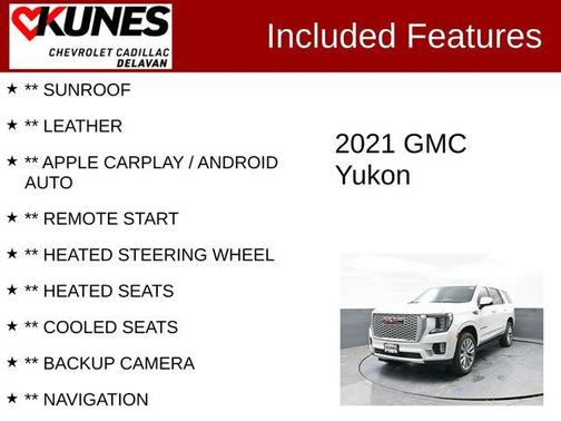 White Frost Tri-Coat 2021 GMC Yukon Denali
