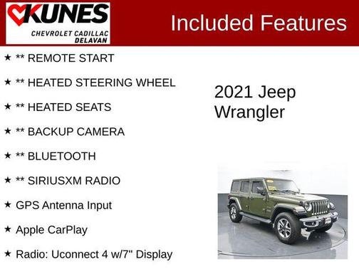 Sarge Green Clearcoat 2021 Jeep Wrangler Unlimited Sahara