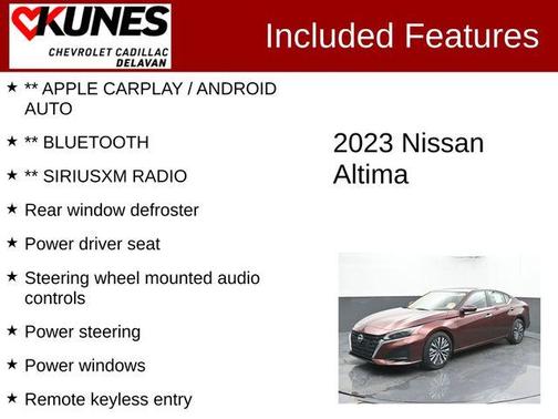 Garnet Pearl 2023 Nissan Altima 2.5 SV