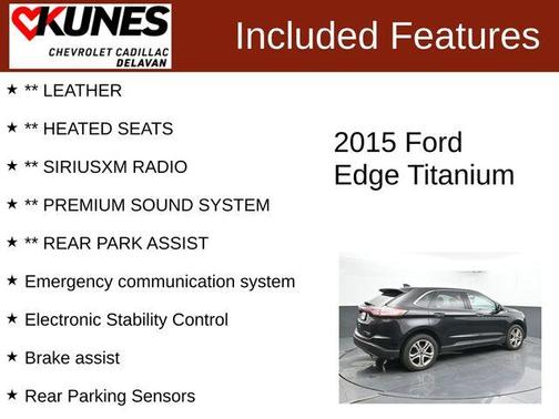 Tuxedo Black Metallic 2015 Ford Edge Titanium