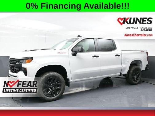 Summit White 2026 Chevrolet Silverado 1500 Custom Trail Boss
