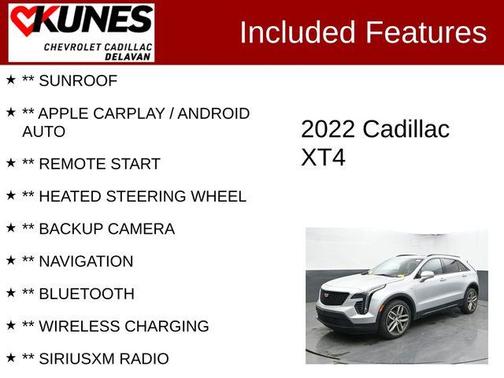 Radiant Silver Metallic 2022 Cadillac XT4 Sport