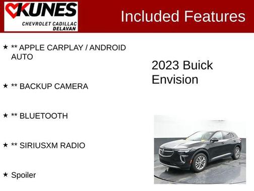 Ebony Twilight Metallic 2023 Buick Envision Preferred