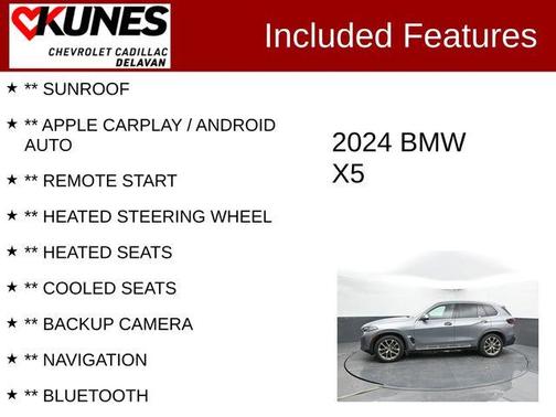 Gray Metallic 2024 BMW X5 xDrive40i