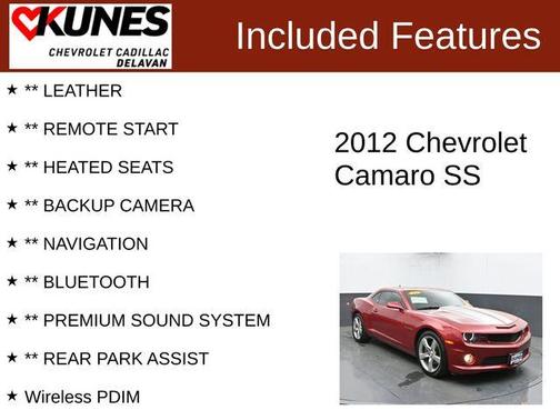 Crystal Red Tintcoat 2012 Chevrolet Camaro 2SS