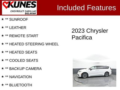 Bright White Clearcoat 2023 Chrysler Pacifica Hybrid Limited