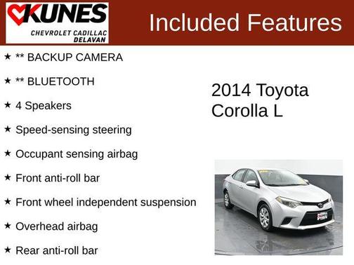 Classic Silver Metallic 2014 Toyota Corolla LE