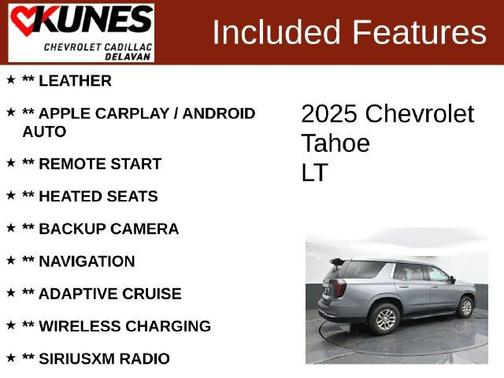 Sterling Gray Metallic 2025 Chevrolet Tahoe LT
