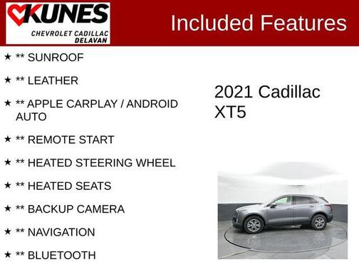 Satin Steel Metallic 2021 Cadillac XT5 Premium Luxury