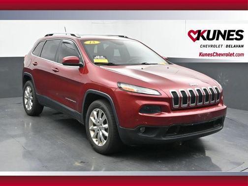Deep Cherry Red Crystal Pearlcoat 2015 Jeep Cherokee Limited