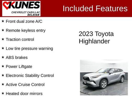 Celestial Silver Metallic 2023 Toyota Highlander LE