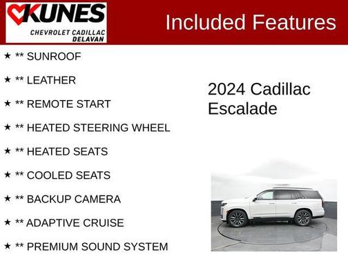 Crystal White Tri-Coat 2024 Cadillac Escalade Sport Platinum