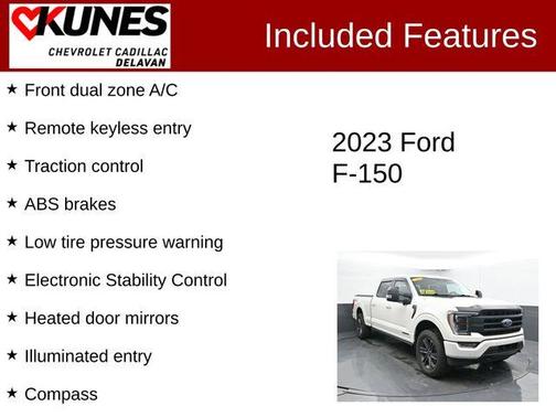 White 2023 Ford F-150 Lariat