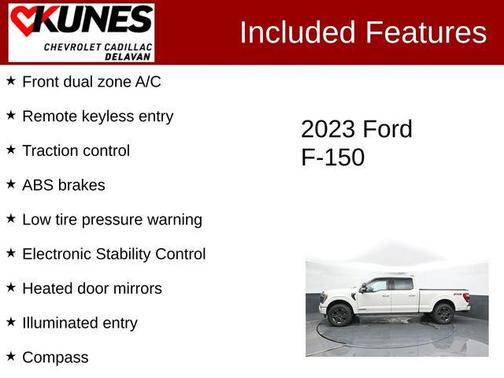 White 2023 Ford F-150 Lariat