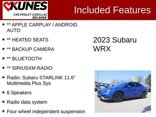 World Rally Blue Pearl 2023 Subaru WRX Premium