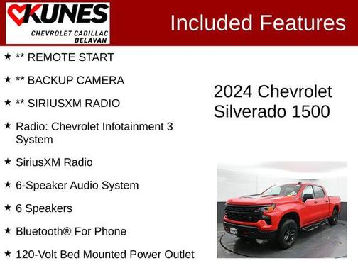 Red 2024 Chevrolet Silverado 1500 Custom Trail Boss