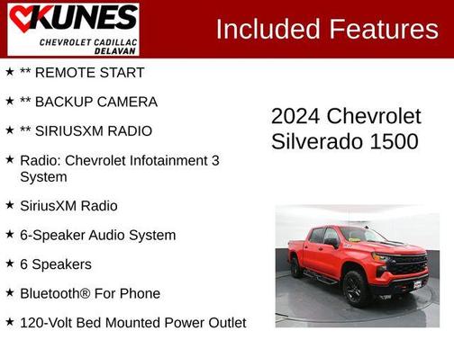 Red 2024 Chevrolet Silverado 1500 Custom Trail Boss