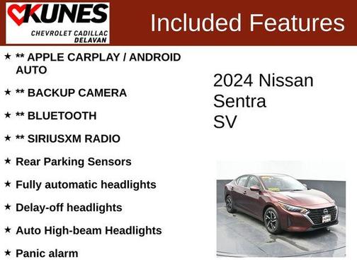 Rosewood Metallic 2024 Nissan Sentra SV