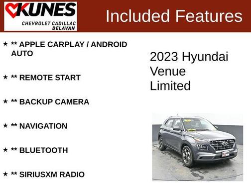 Gray 2023 Hyundai VENUE Limited