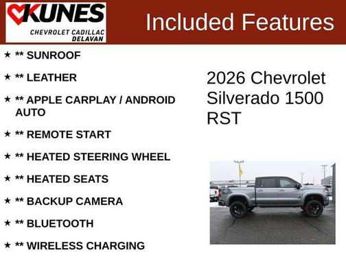 Sterling Gray Metallic 2026 Chevrolet Silverado 1500 RST