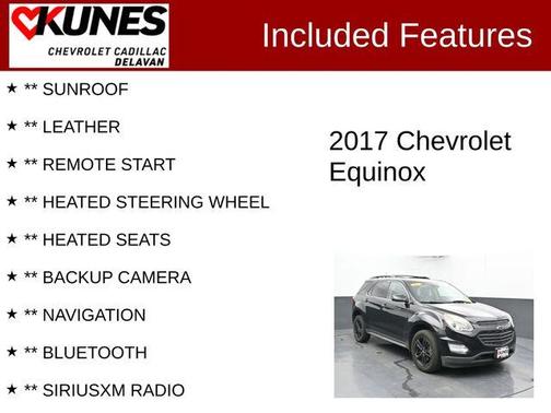 Mosaic Black Metallic 2017 Chevrolet Equinox LT