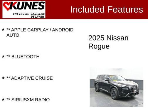 Black 2025 Nissan Rogue SV