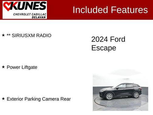 Black Metallic 2024 Ford Escape Active