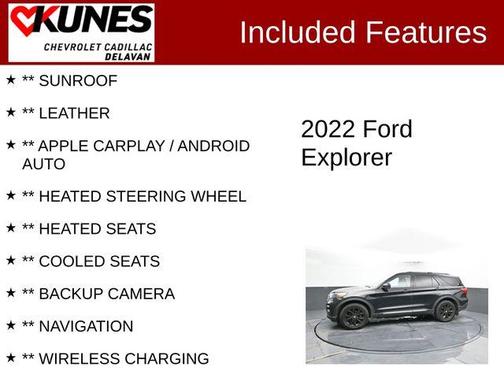 Black 2022 Ford Explorer Limited