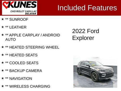 Black 2022 Ford Explorer Limited