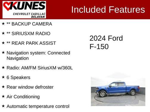 Blue 2024 Ford F-150 XLT