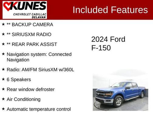 Blue 2024 Ford F-150 XLT