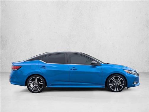 Electric Blue/Super Black 2021 Nissan Sentra SR