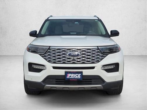 Star White Metallic Tri-Coat 2020 Ford Explorer Platinum